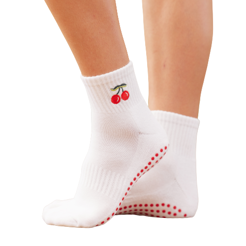 CherryHome Women Socks Women's Toeless Yoga Socks Soft Breathable Non-slip  Perfect for Barre Pilates Fitness 1 Pair Toeless Socks 