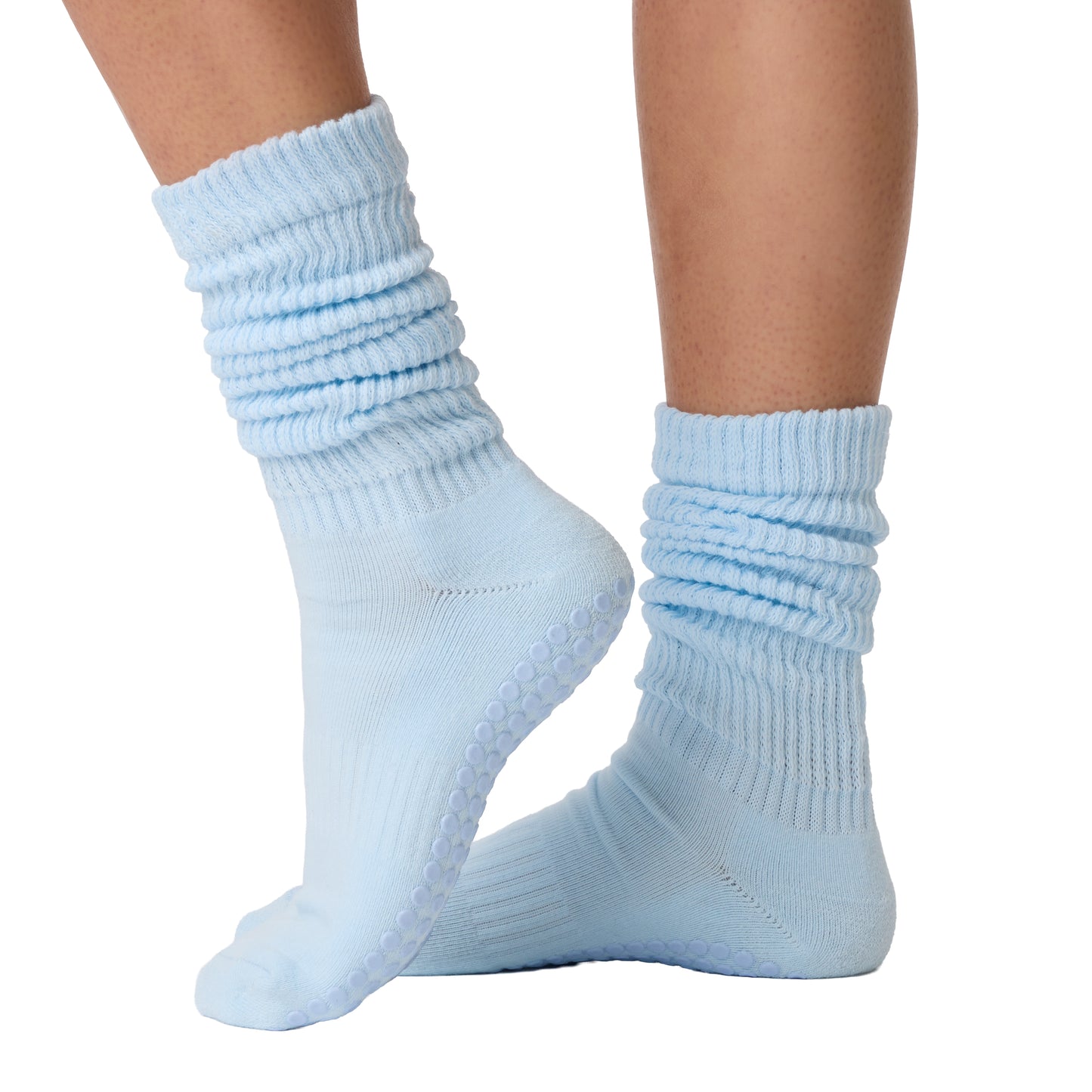 Baby Blue Cloud Grip Socks