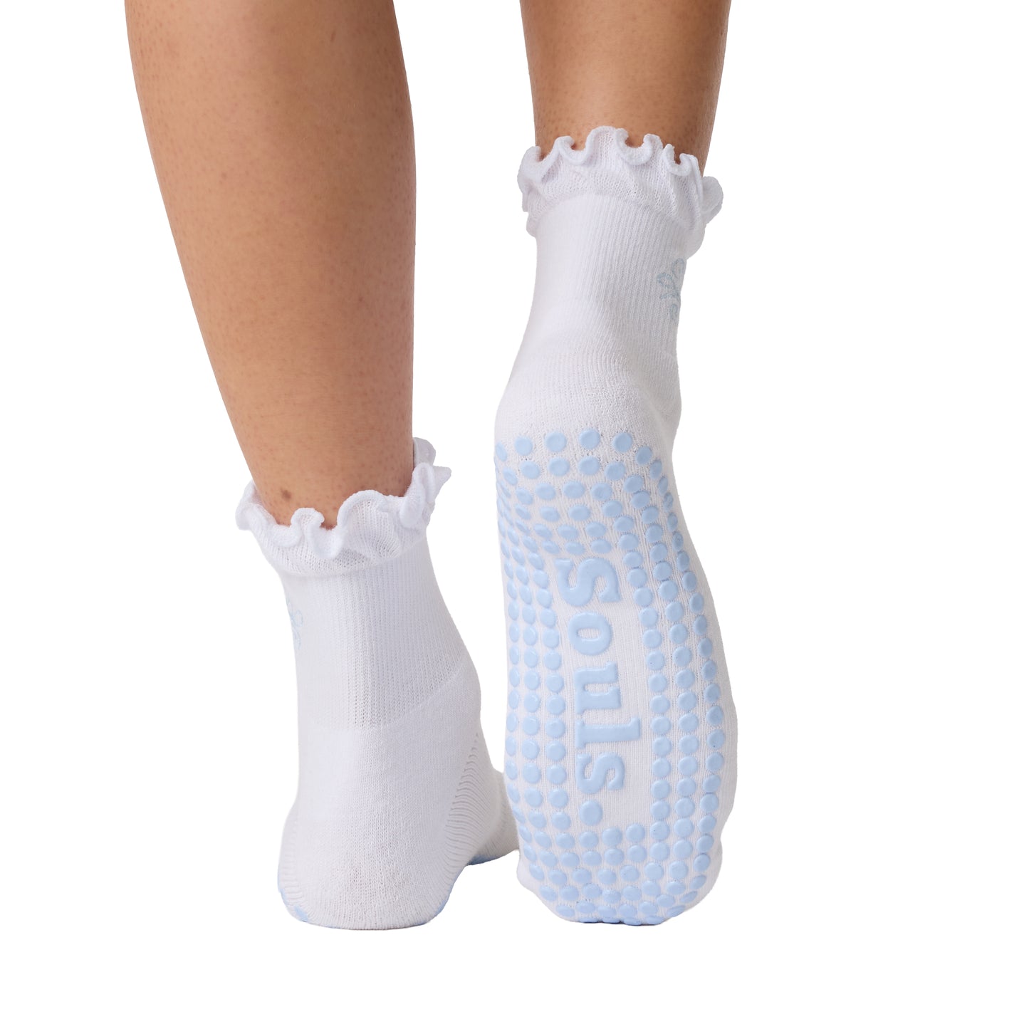 New Beginnings White Grip Socks