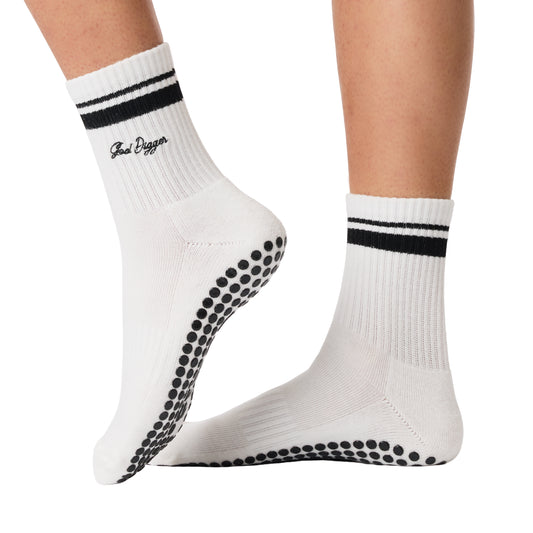 Black Goal Digger Grip Socks