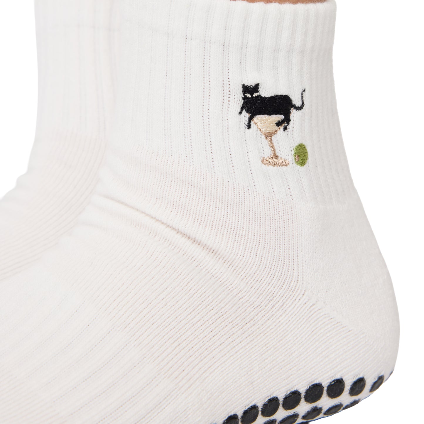 Cat Martini Grip Socks