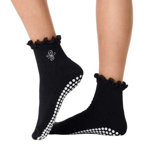 New Beginnings Black Grip Socks