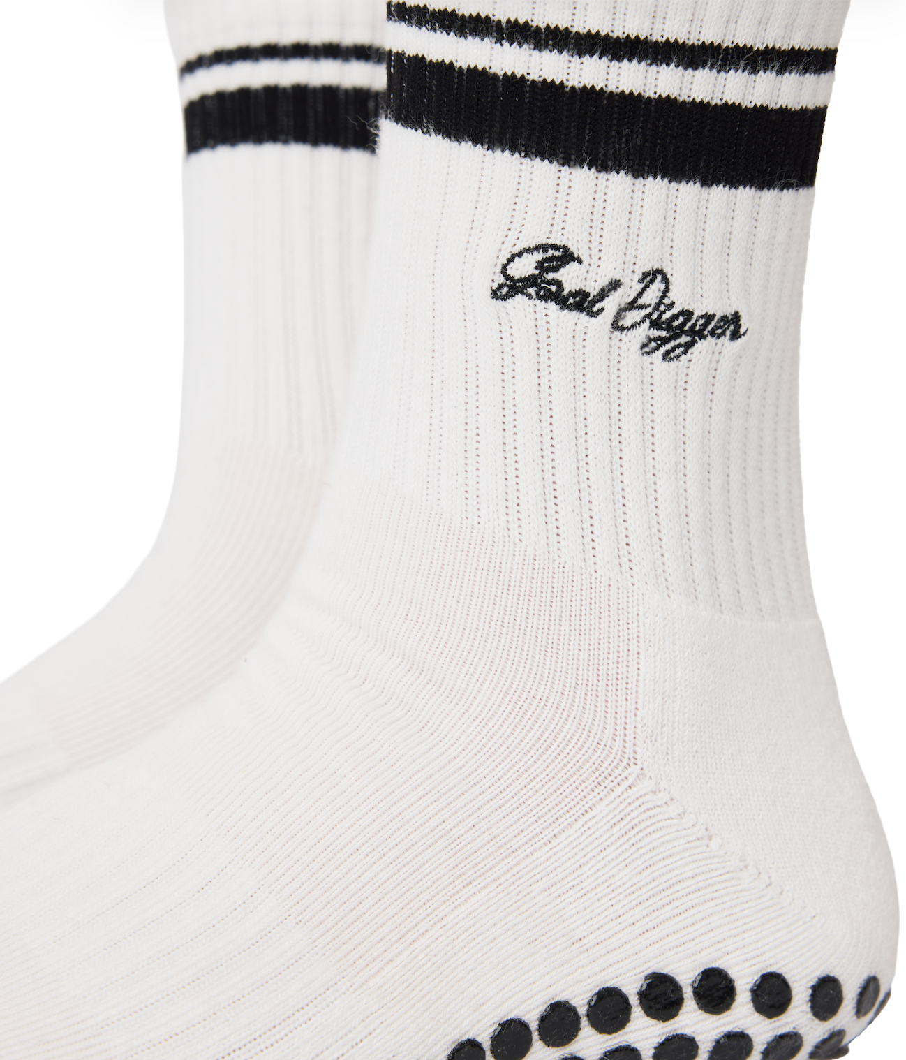 Black Goal Digger Grip Socks