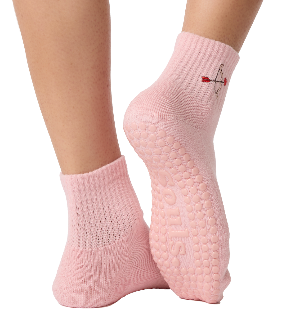 Cupid's Bow Grip Socks