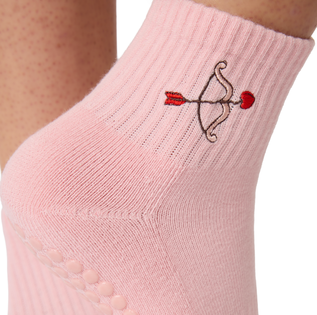 Cupid's Bow Grip Socks