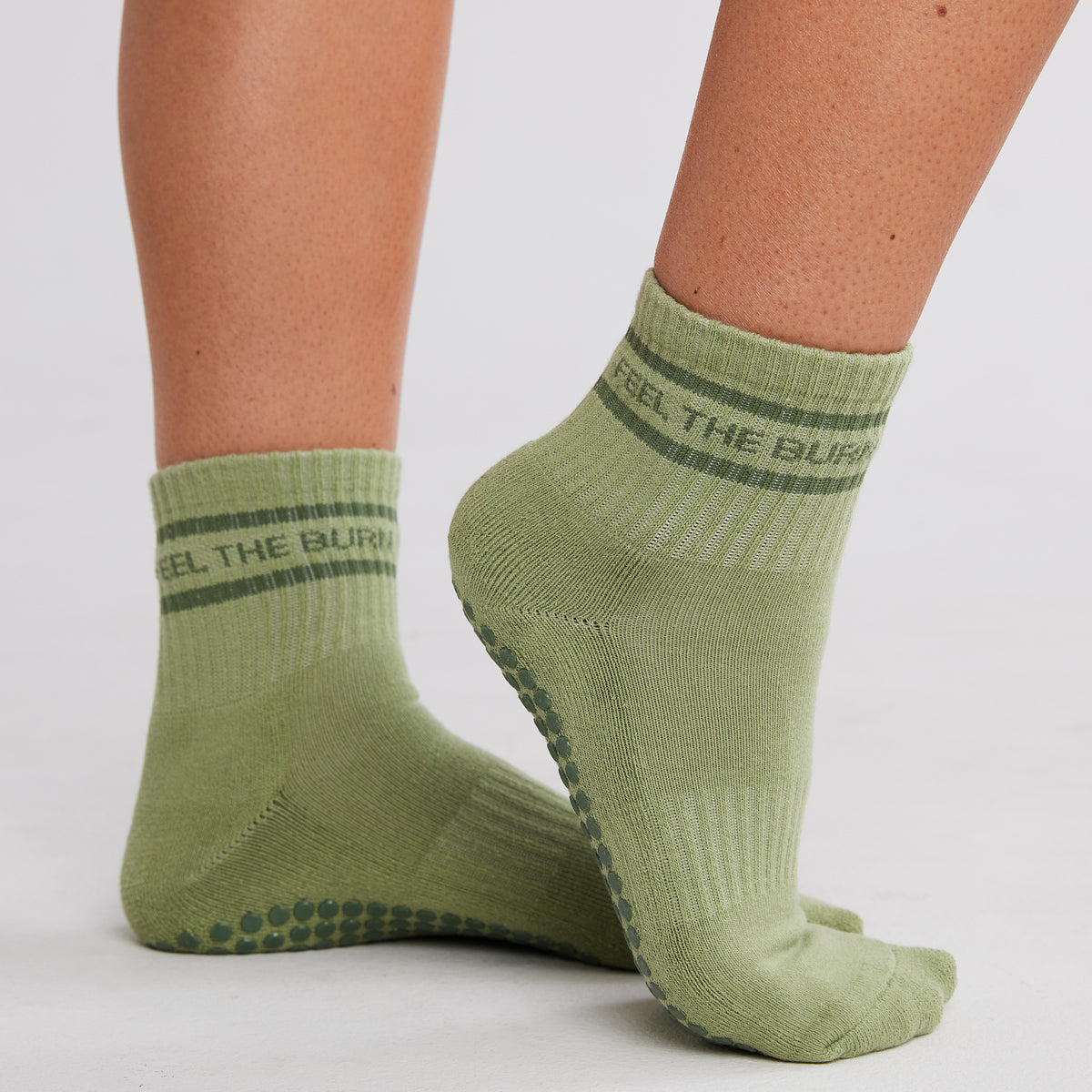 Feel The Burn Grip Socks