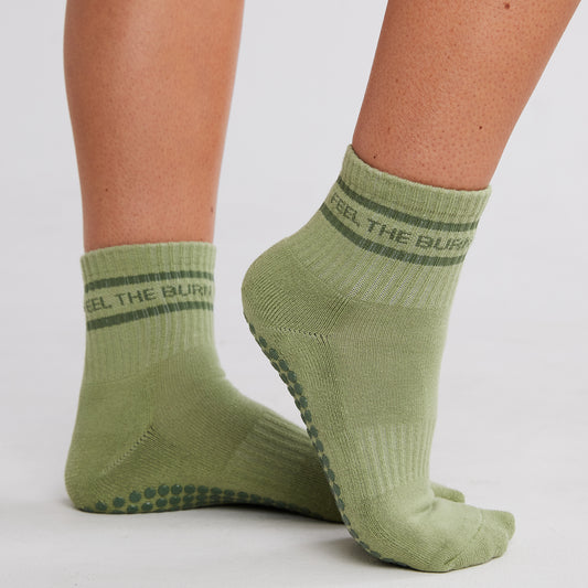 Feel The Burn Grip Socks