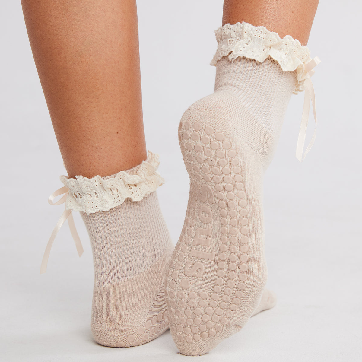 Lace Me Up Grip Socks
